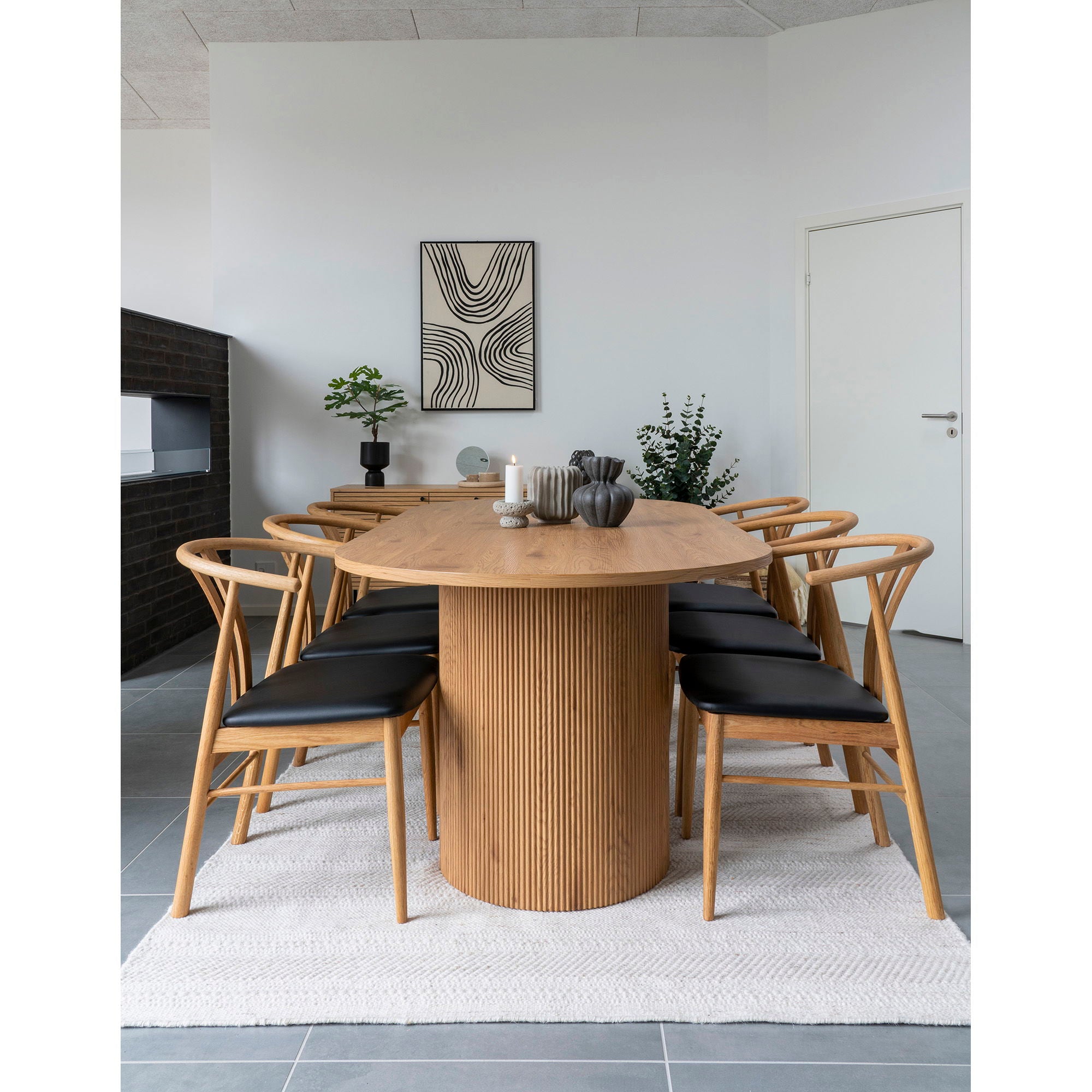 Boavista – Esstisch oval, 100 × 210 × 75 cm